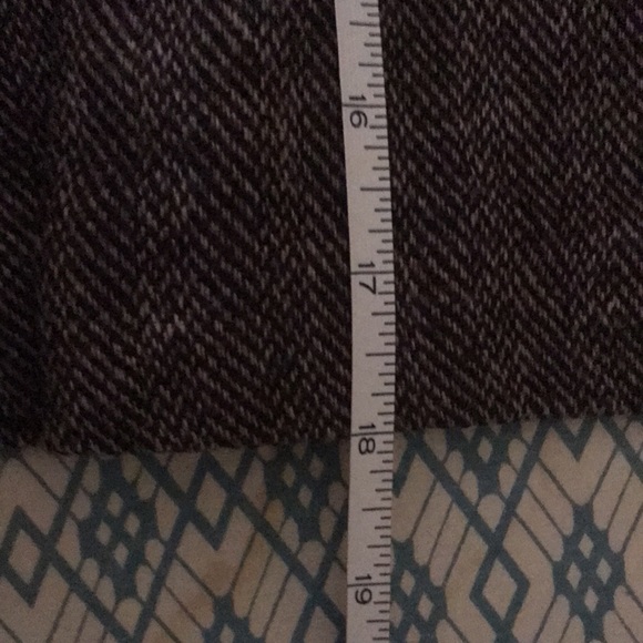 Esprit Herringbone Wool Skirt with Cargo Pockets in Brown - Picture 8 of 10